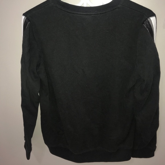 PINK black sweater with white stripes - Picture 2 of 6